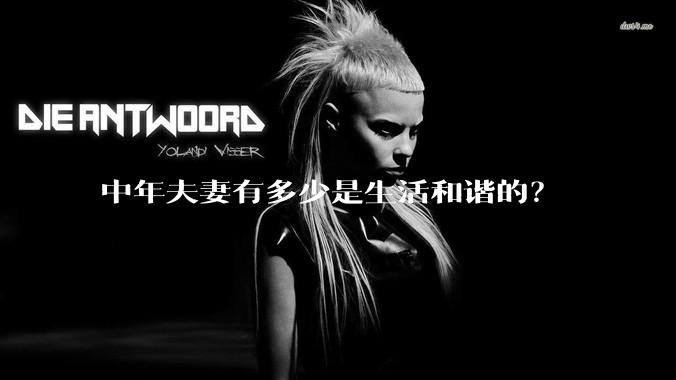 中年夫妻有多少是生活和谐的？