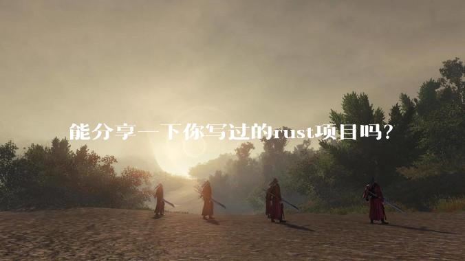 能分享一下你写过的rust项目吗？